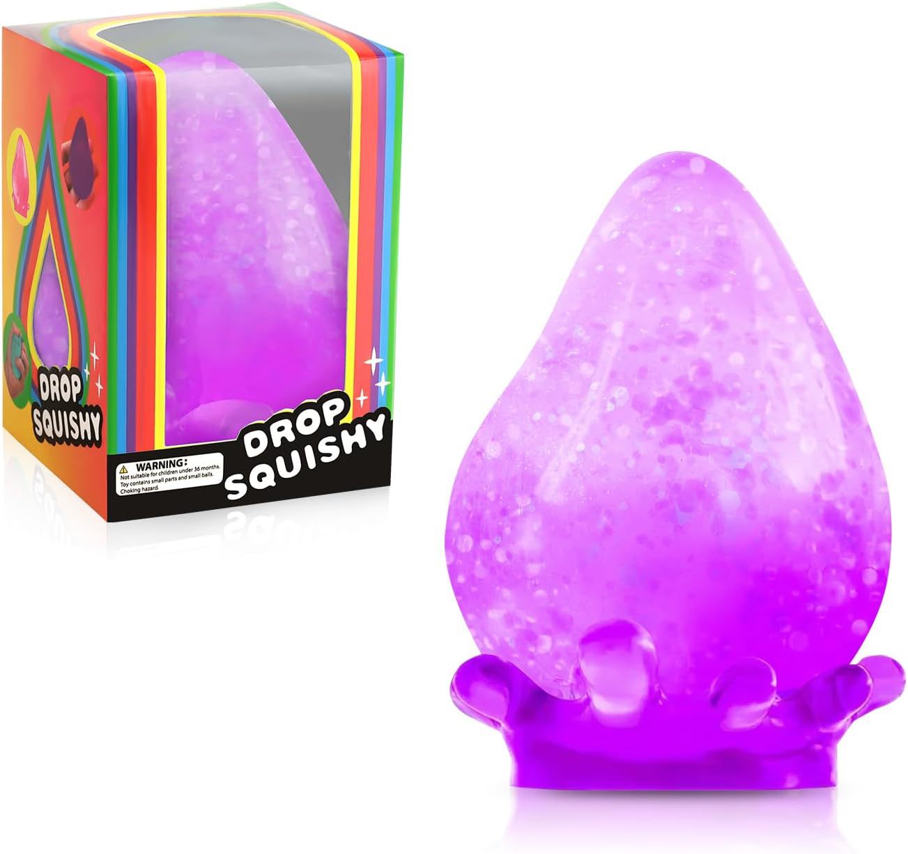 Water Drop Shape Sensory Stress Relief Squeeze Toy