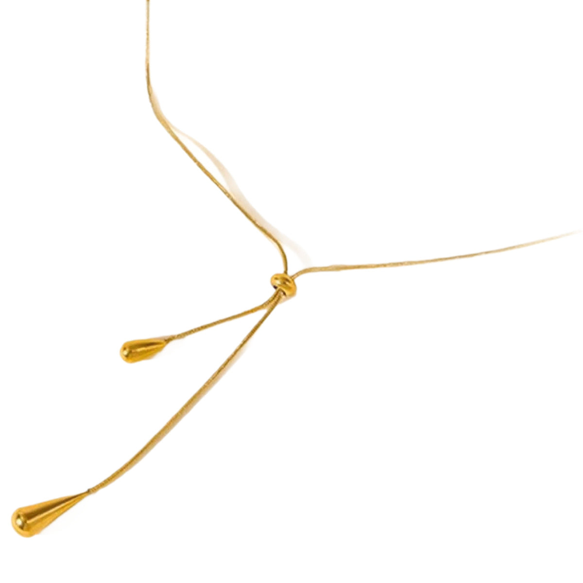 Water drop tassel necklace