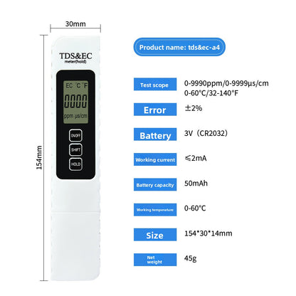 Water quality test pen