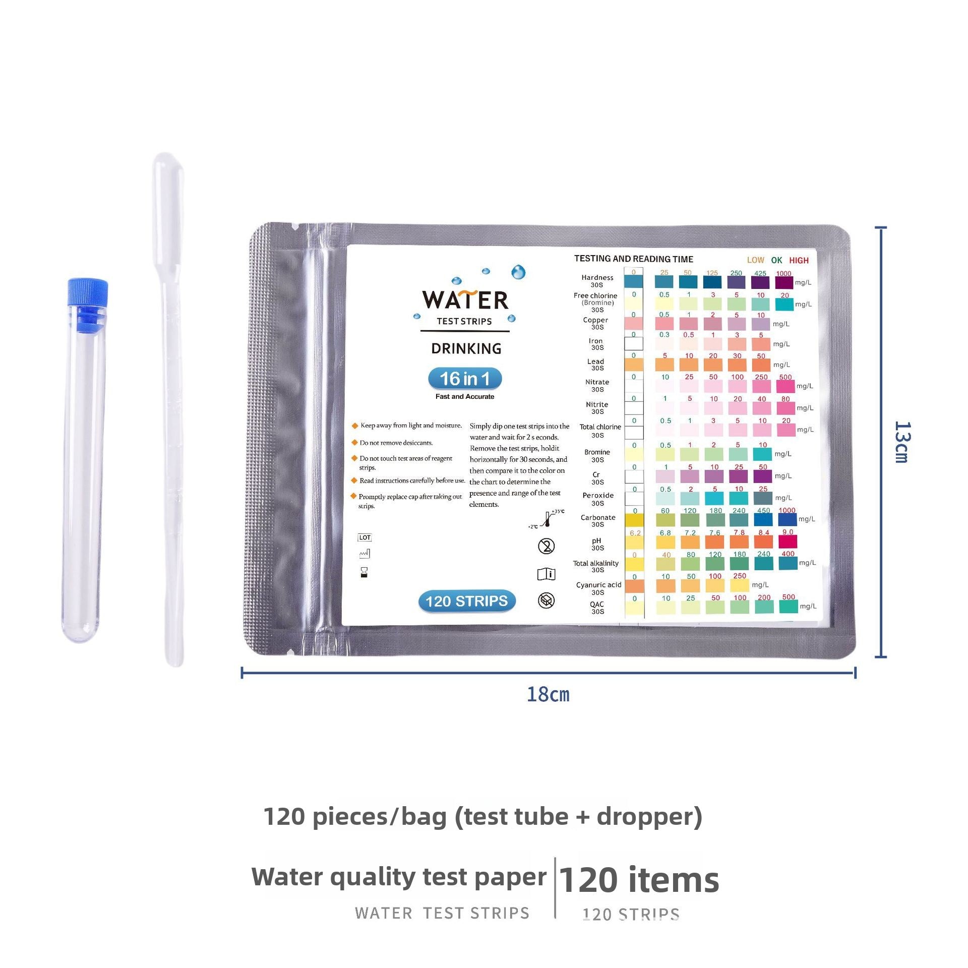 Water Quality Test Strips Multiparameter