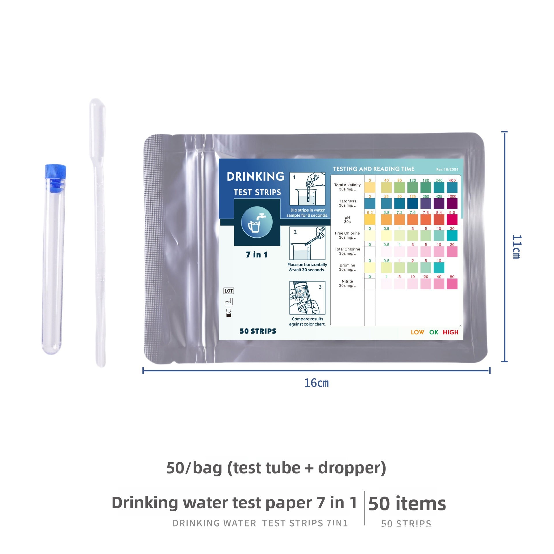 Water Quality Test Strips Multiparameter
