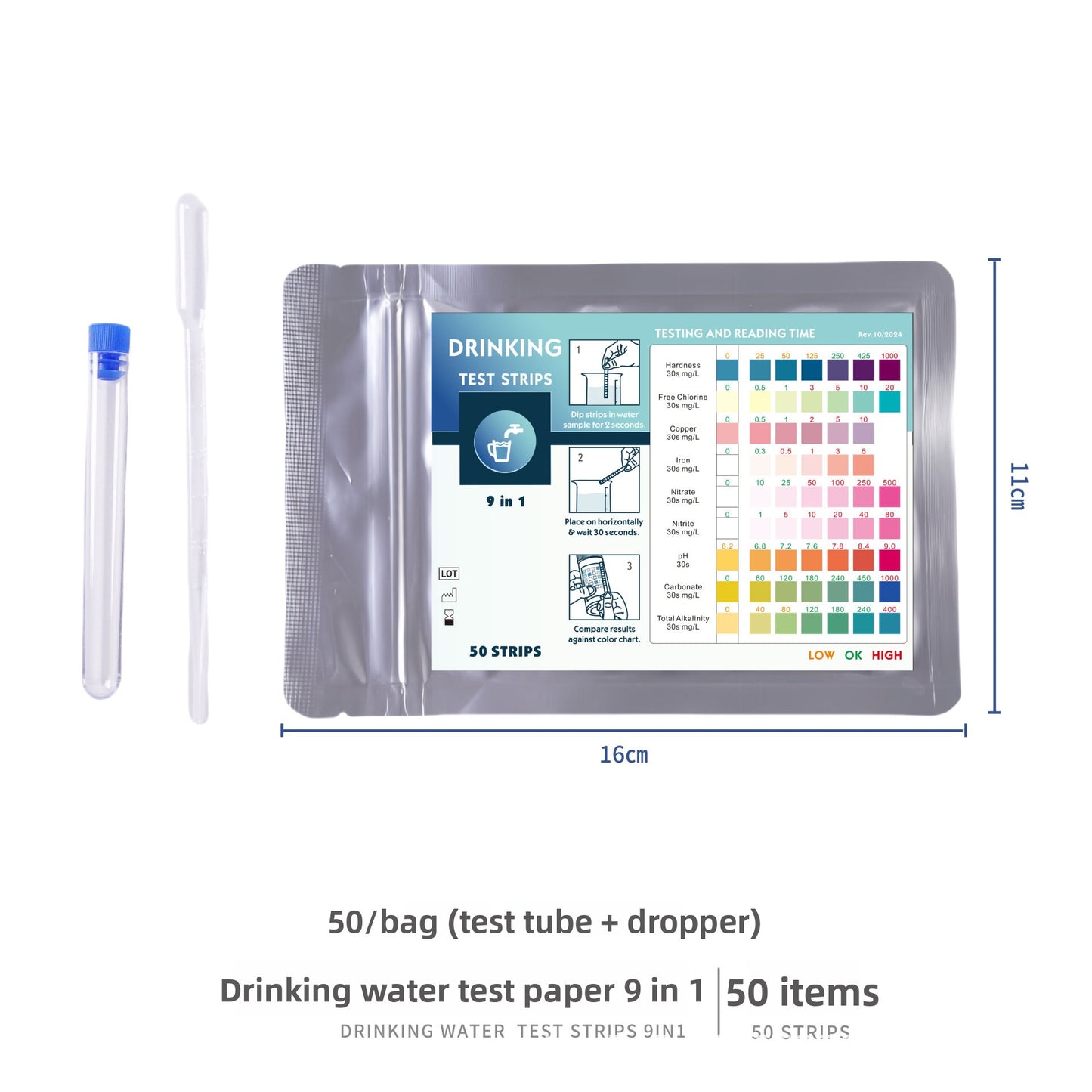Water Quality Test Strips Multiparameter