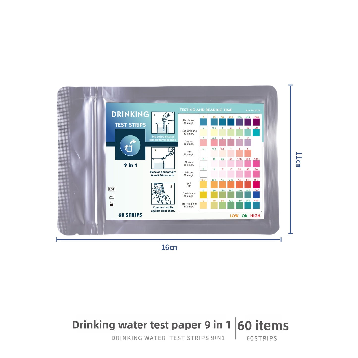 Water Quality Test Strips Multiparameter