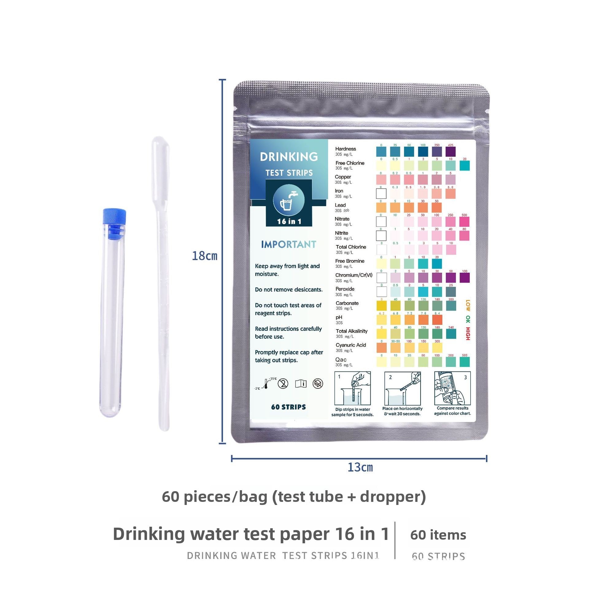 Water Quality Test Strips Multiparameter