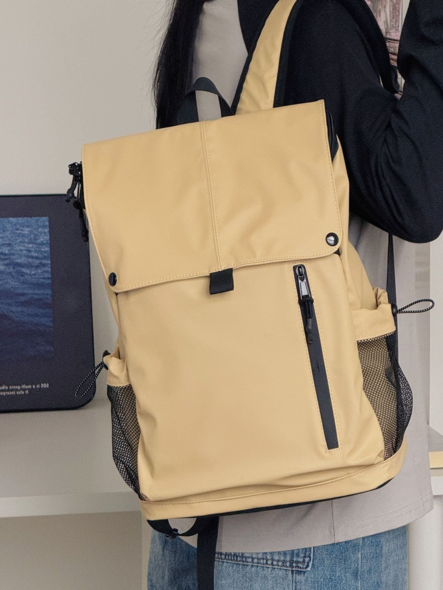 Water-Repellent Nylon Laptop Backpack