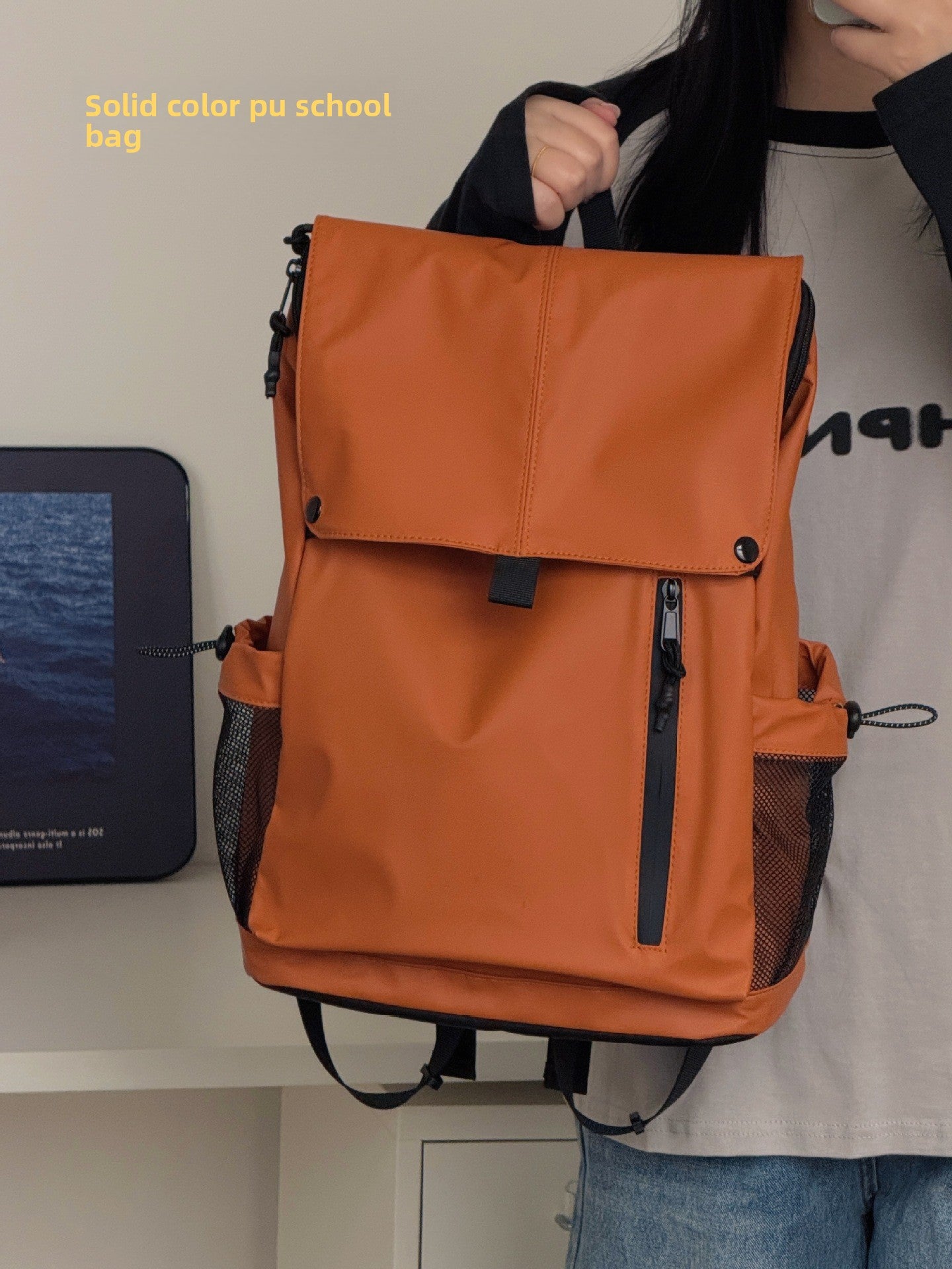 Water-Repellent Nylon Laptop Backpack