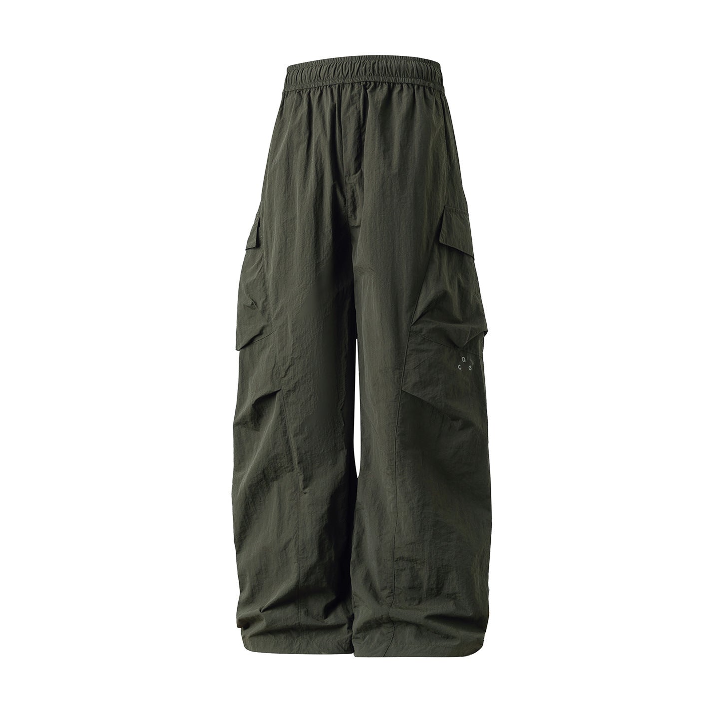 Water-Resistant Nylon Casual Pants with Pockets