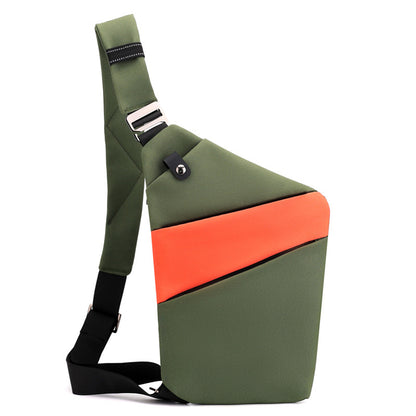 Water-Resistant Oxford Chest Bag