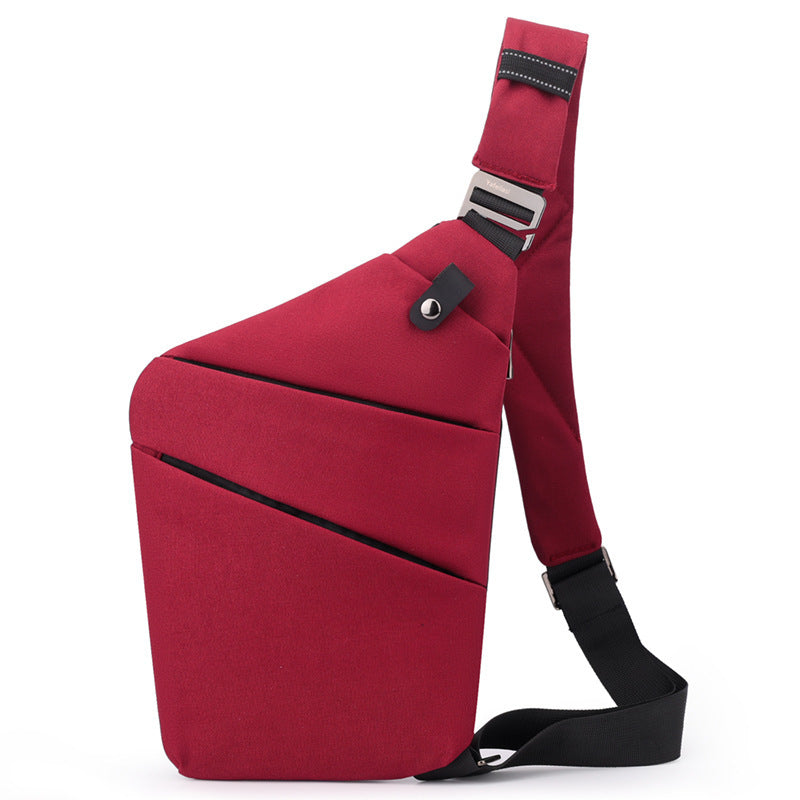 Water-Resistant Oxford Chest Bag