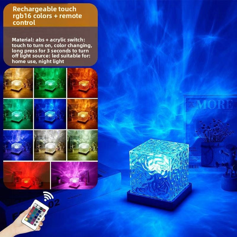 Water ripple night light