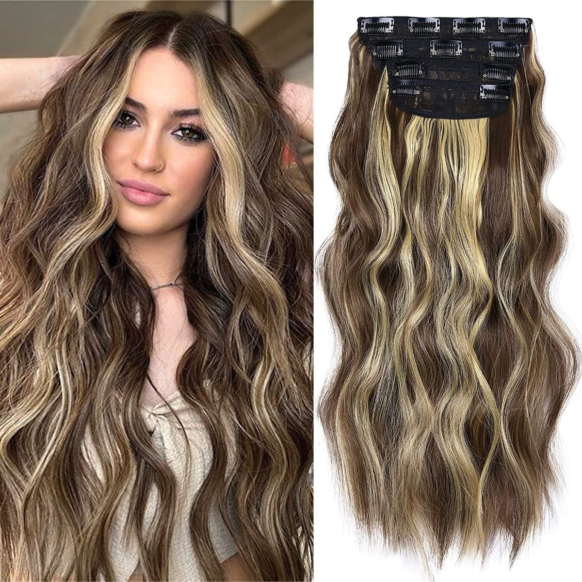 Water ripple wig extension pieces