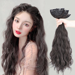 3PC Wavy Brown-Black 45cm