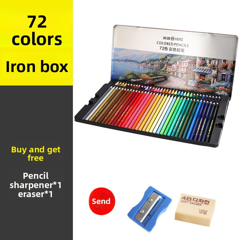 Water Soluble Oil Based Colored Pencils Art Drawing