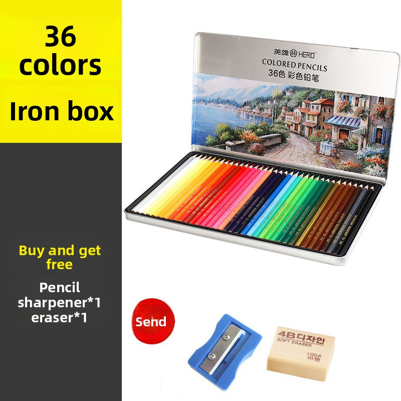 Water Soluble Oil Based Colored Pencils Art Drawing