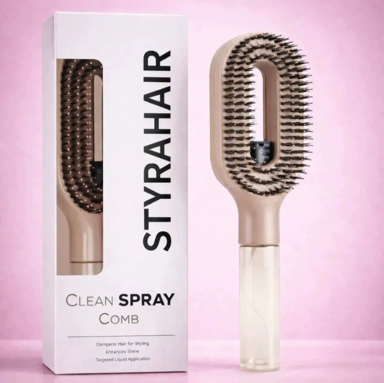 Water Spray Hair Comb with Anti-Static Handle
