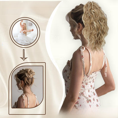Water Wave Ponytail Hair Extension with Clip