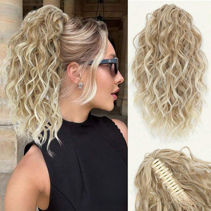 Water Wave Ponytail Hair Extension with Clip
