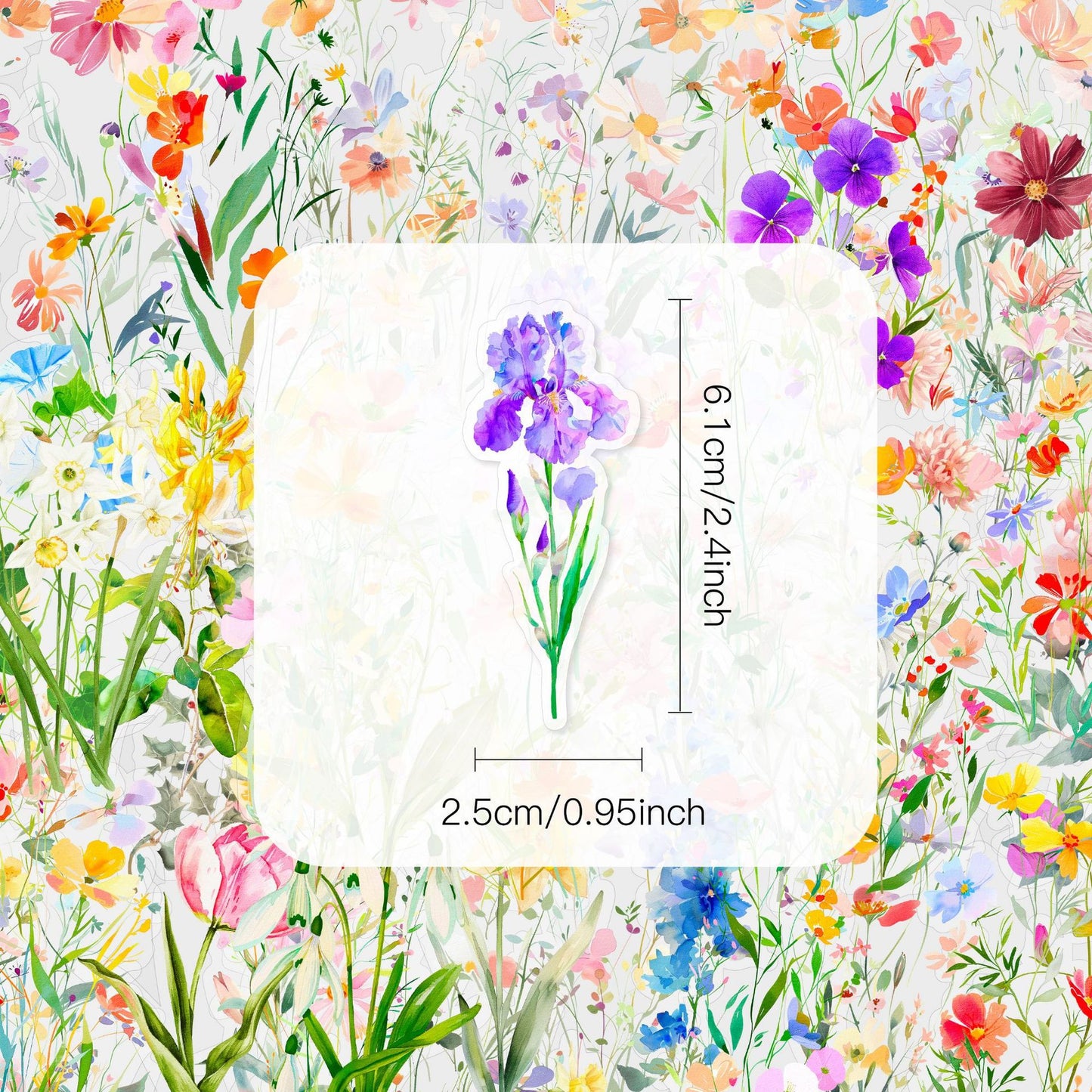 Watercolor Flower Sticker