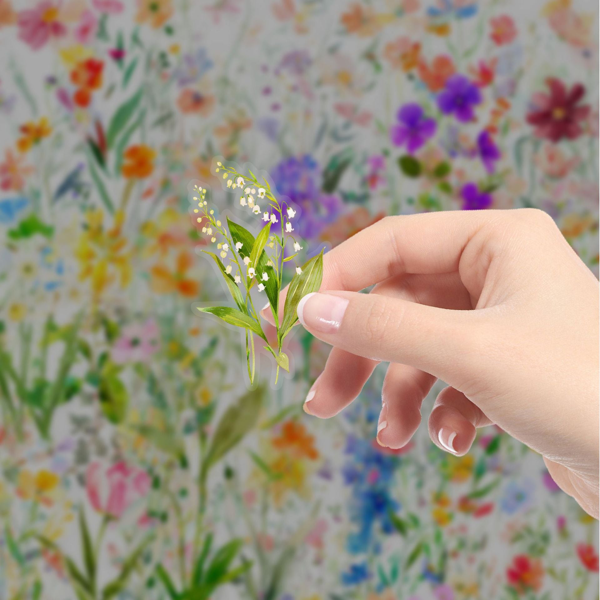 Watercolor Flower Sticker
