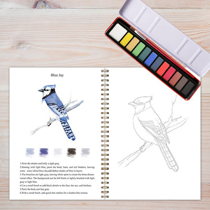 Watercolor Painting Practice Workbook
