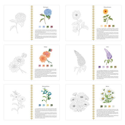 Watercolor Painting Workbook with Color Box