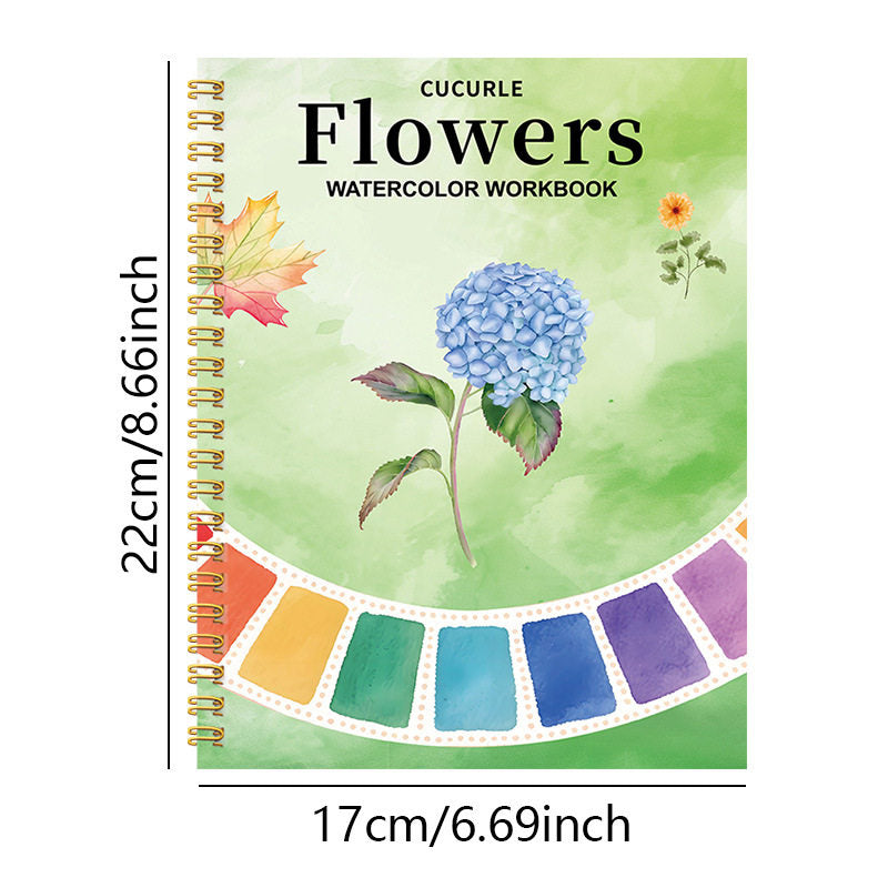 Watercolor Painting Workbook with Color Box
