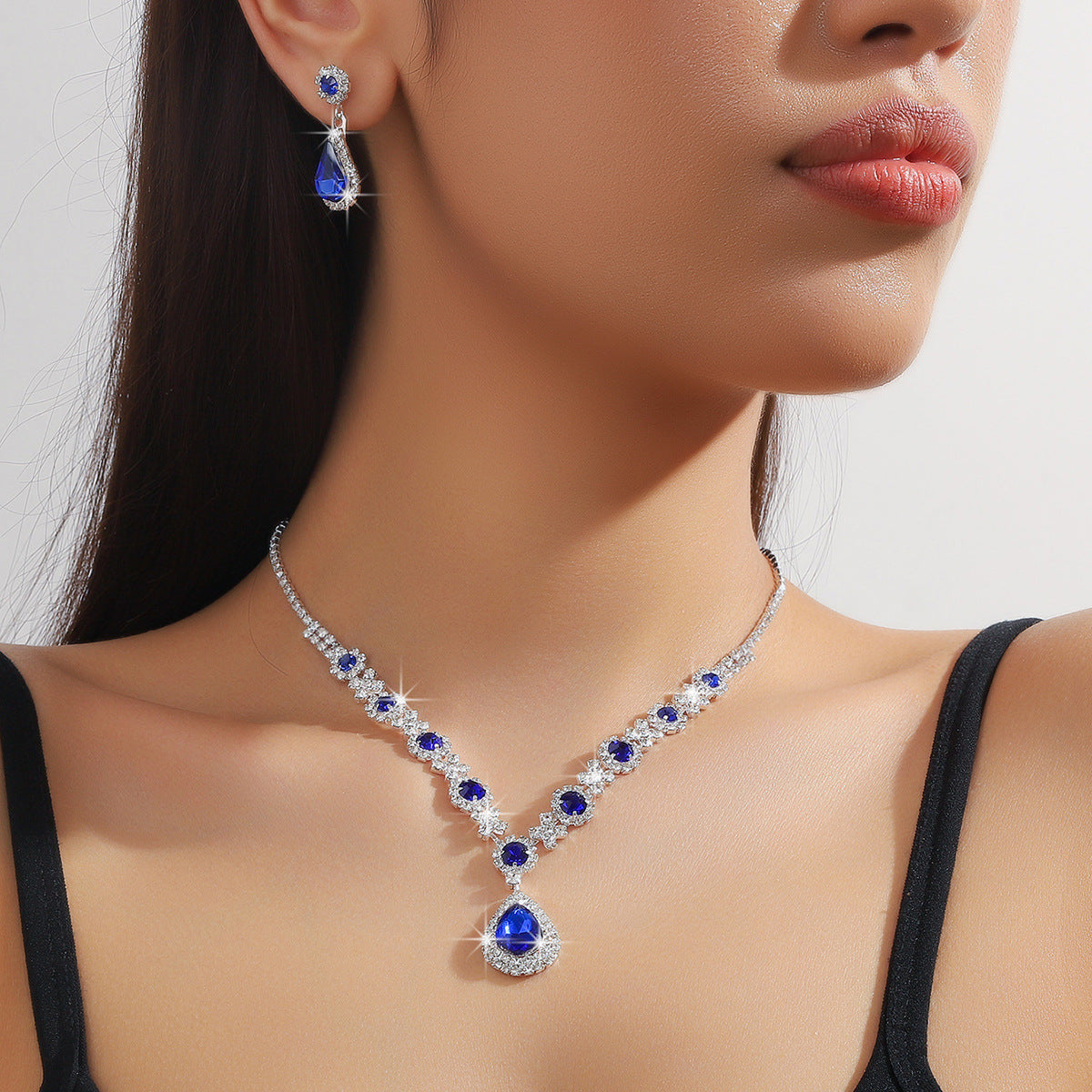 Waterdrop Necklace and Earrings