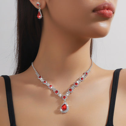 Waterdrop Necklace and Earrings
