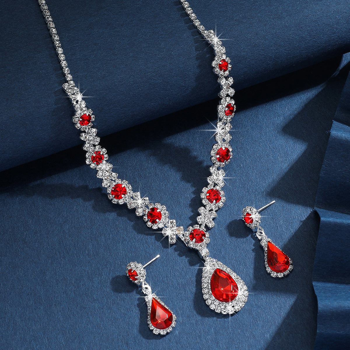 Waterdrop Necklace and Earrings