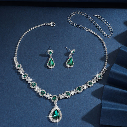 Waterdrop Necklace and Earrings