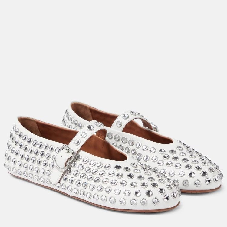 Waterdrop rivet women's single shoes