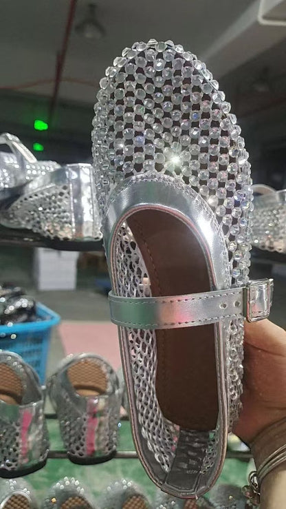 Waterdrop rivet women's single shoes