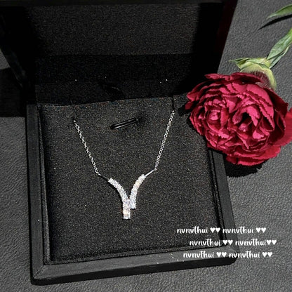 Waterdrop-shaped Amethyst Necklace