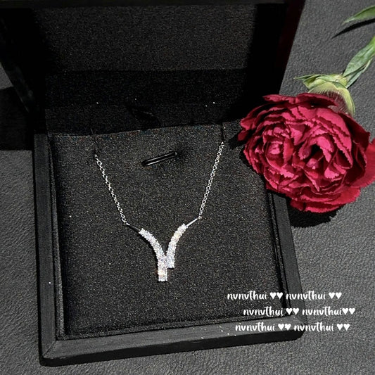 Waterdrop-shaped Amethyst Necklace