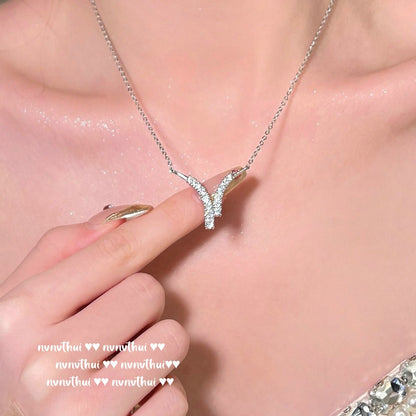 Waterdrop-shaped Amethyst Necklace
