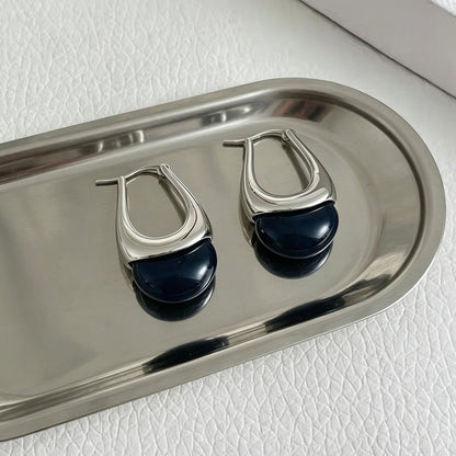 Waterdrop-shaped U-shaped ear clips