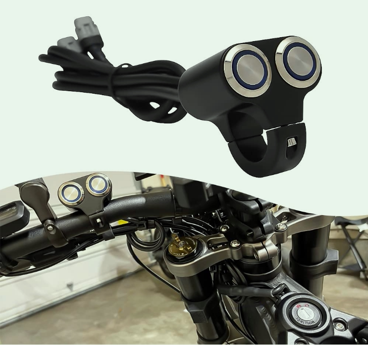 Waterproof Aluminum Handlebar Light Switch