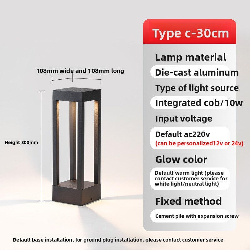 Waterproof Aluminum LED Lawn Light for Outdoor Garden