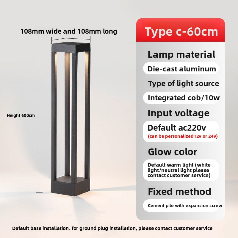 Waterproof Aluminum LED Lawn Light for Outdoor Garden