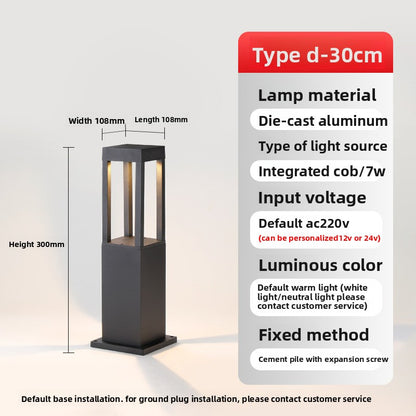 Waterproof Aluminum LED Lawn Light for Outdoor Garden