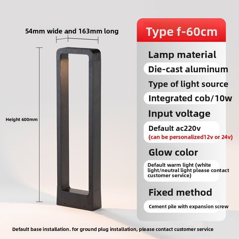Waterproof Aluminum LED Lawn Light for Outdoor Garden