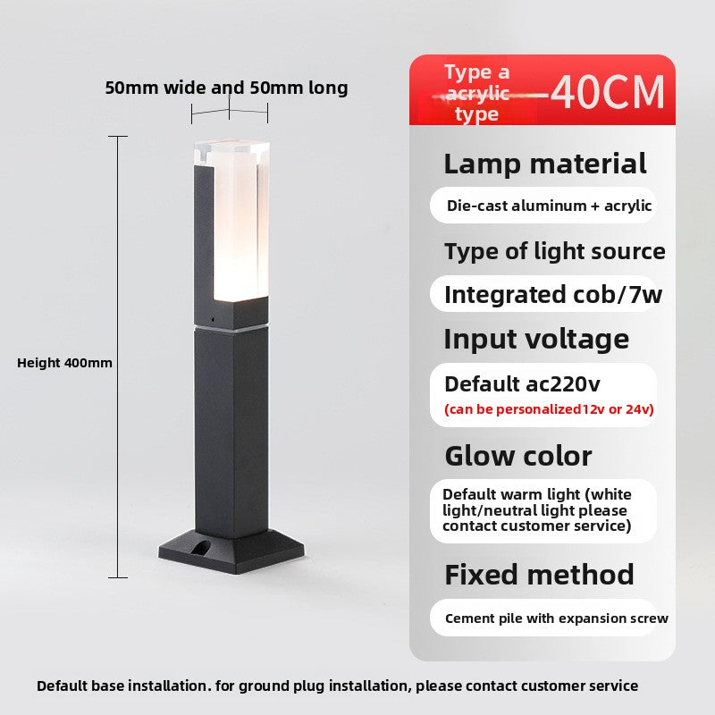 Waterproof Aluminum LED Lawn Light for Outdoor Garden