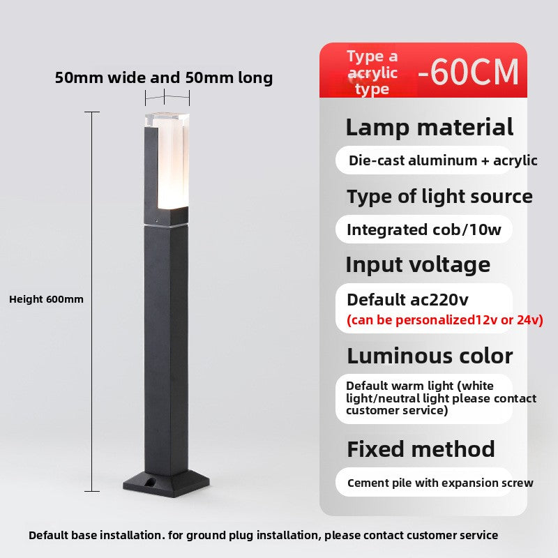 Waterproof Aluminum LED Lawn Light for Outdoor Garden