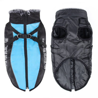 Waterproof and Warm Raincoat for Large Dogs