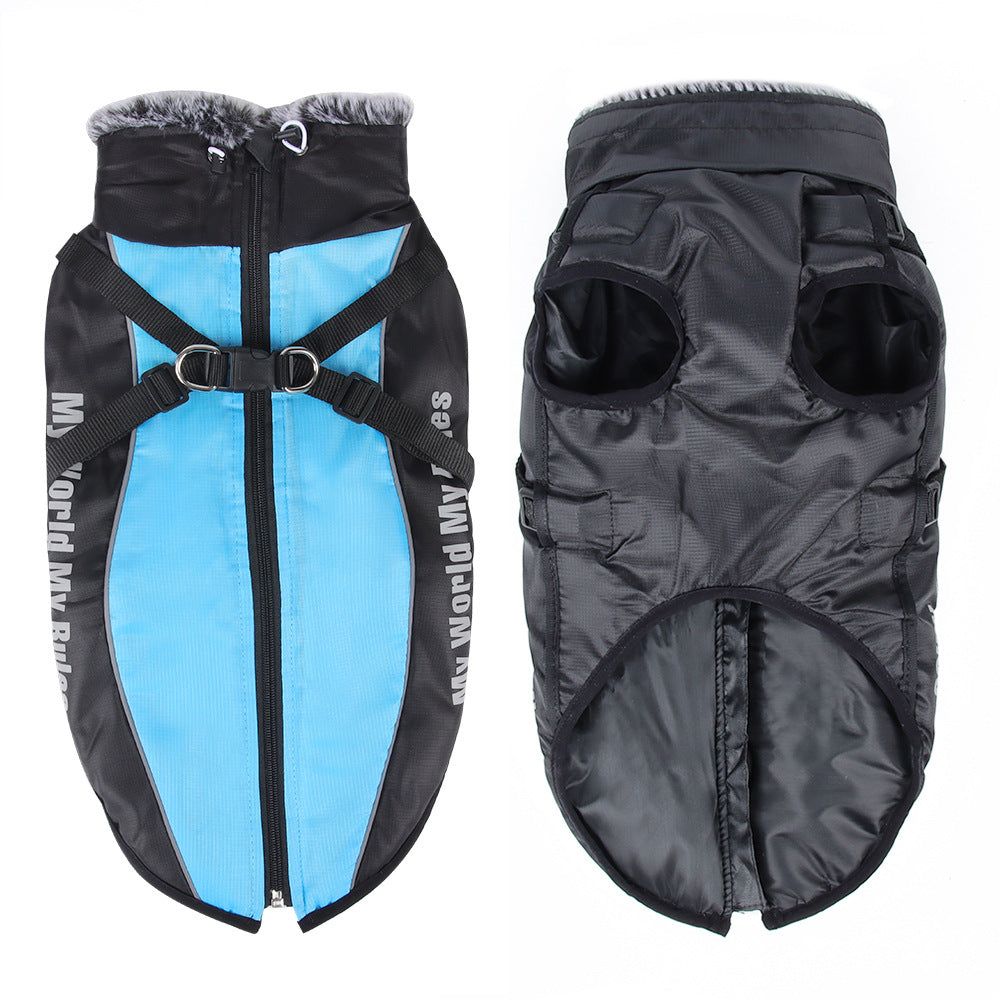 Waterproof and Warm Raincoat for Large Dogs