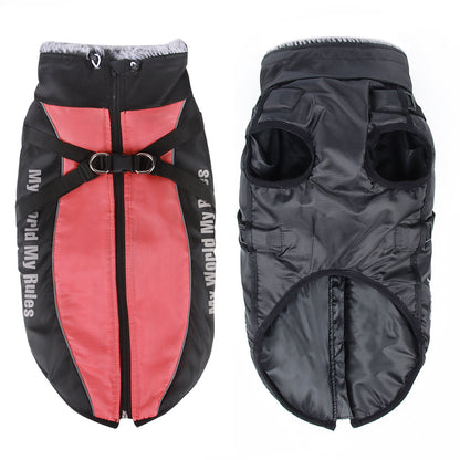 Waterproof and Warm Raincoat for Large Dogs