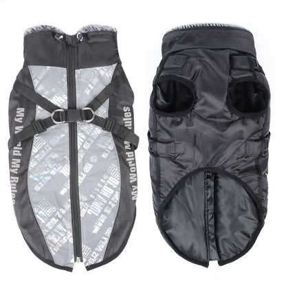 Waterproof and Warm Raincoat for Large Dogs