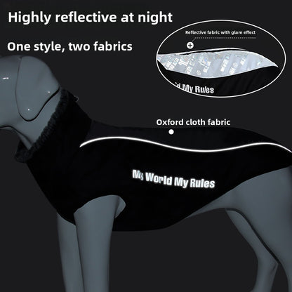 Waterproof and Warm Raincoat for Large Dogs