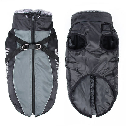 Waterproof and Warm Raincoat for Large Dogs