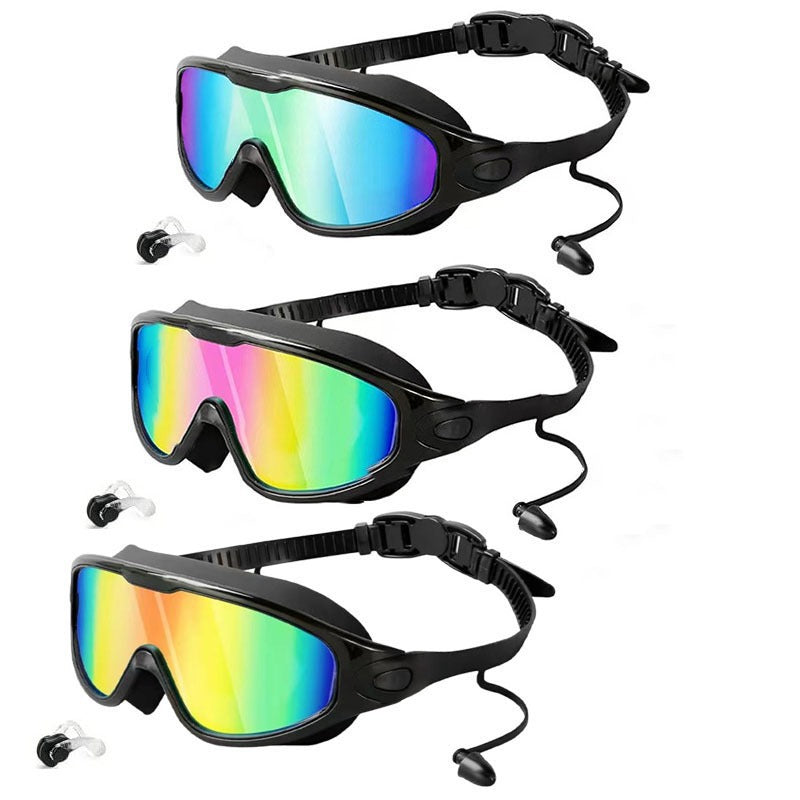 Waterproof Anti-Fog Large Frame Swimming Goggles